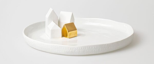 Räder Porcelánový tác Houses