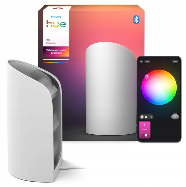 Nástěnné svítidlo Philips Hue Play Wall Washer bílé, výkon až 6,6 W