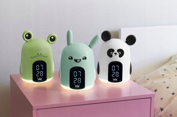 RKIDSRABBIT BIGBEN Budík & Noční lampa pro děti