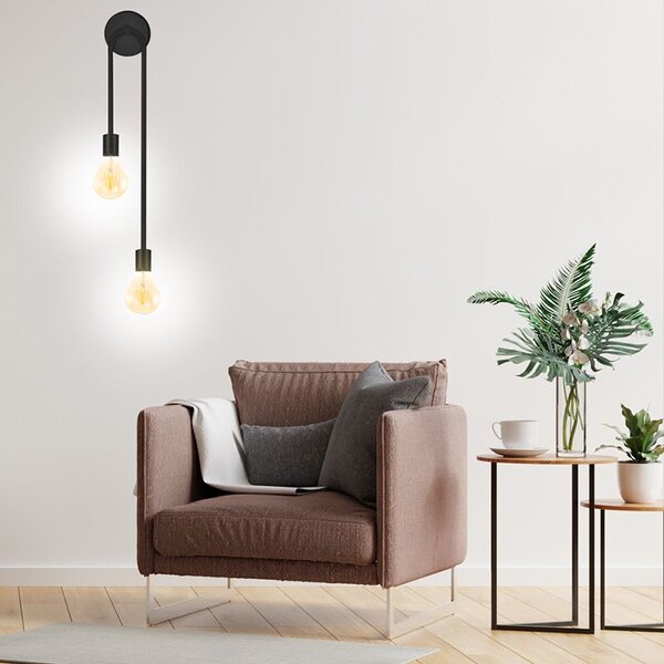 Toolight Nástěnné svítidlo APP1147-2W black