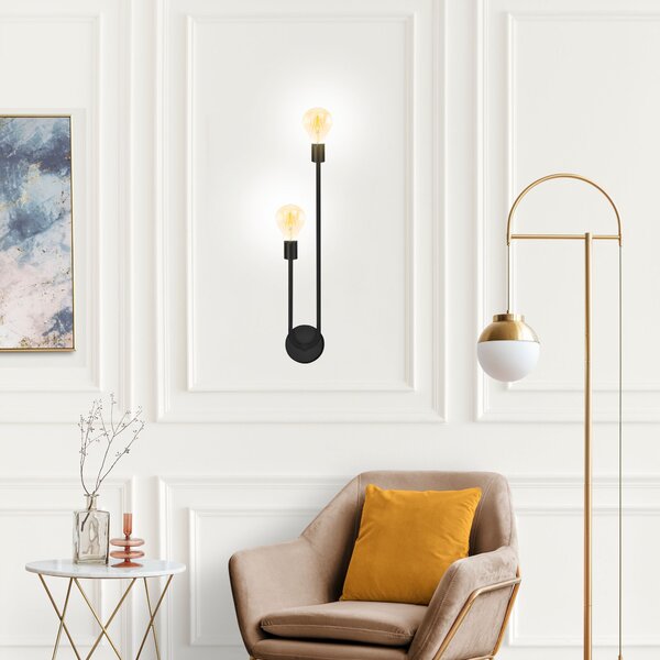 Toolight Nástěnné svítidlo APP1147-2W black