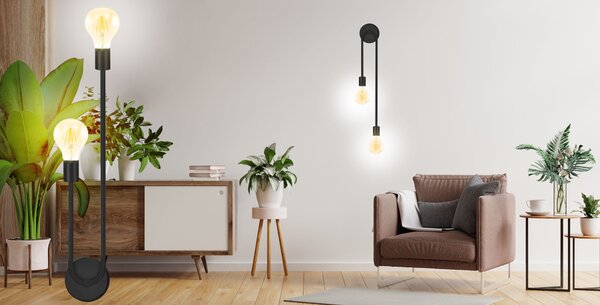 Toolight Nástěnné svítidlo APP1147-2W black