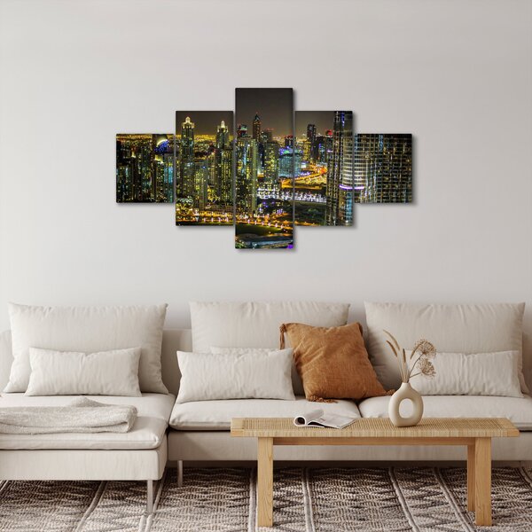 Obraz nočního města (125x70 cm)
