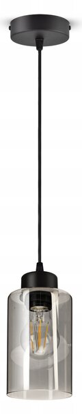Závěsné svítidlo Luxolar černé skleněné moderní 80 cm E27