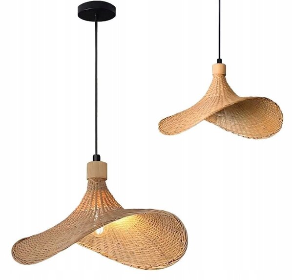Závěsné svítidlo TOOLIGHT boho dřevěné, 1 žárovka E27