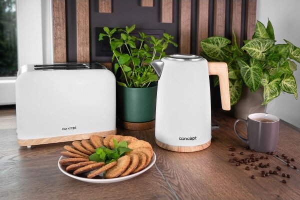 Concept TE2015 - Topinkovač s dvěma otvory 930W/230V bílá