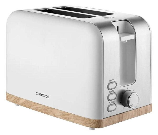 Concept TE2015 - Topinkovač s dvěma otvory 930W/230V bílá