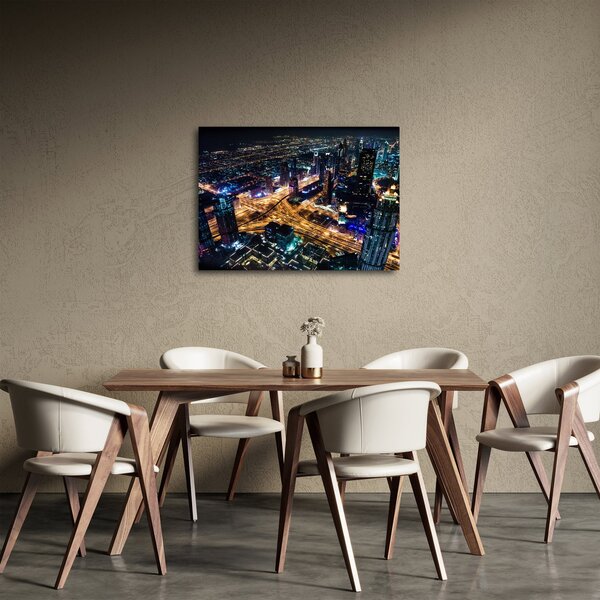 Obraz nočního města (70x50 cm)