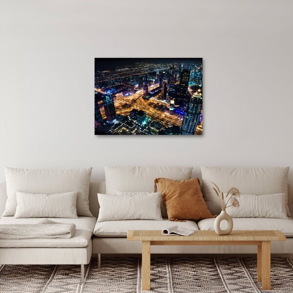 Obraz nočního města (70x50 cm)