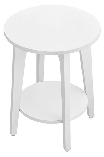 Odkládací stolek KAEL 40 cm bílá