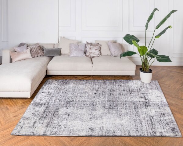 Koberec SALAMANCA 67x120 cm šedá/bílá