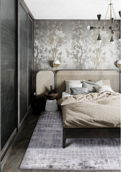 Koberec SALAMANCA 67x120 cm šedá/bílá
