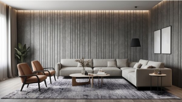 Koberec SALAMANCA 67x120 cm šedá/bílá