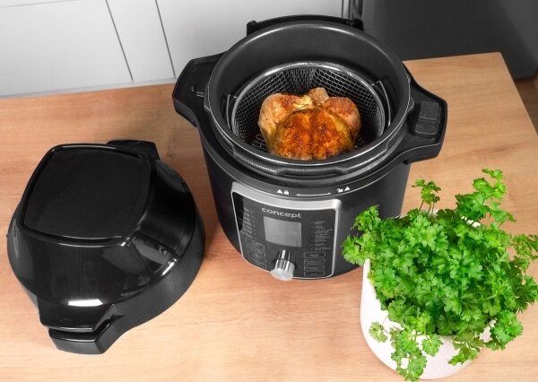 Concept CK8000-Multifunkční el. tlak. hrnec a horko. frit. 5,6 l 11v1 1500W/230V