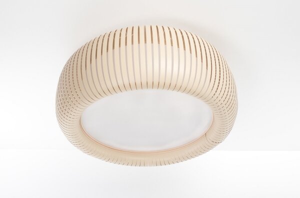 Stropní svítidlo STRIPES 2xE27/40W/230V pr. 55 cm krémová/bílá