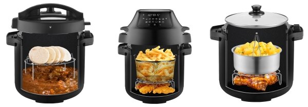 Concept CK8000-Multifunkční el. tlak. hrnec a horko. frit. 5,6 l 11v1 1500W/230V