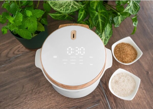 Concept RE3030 - Digitální rýžovar 2v1 380W/230V 1,5 l bílá/dekor dřeva