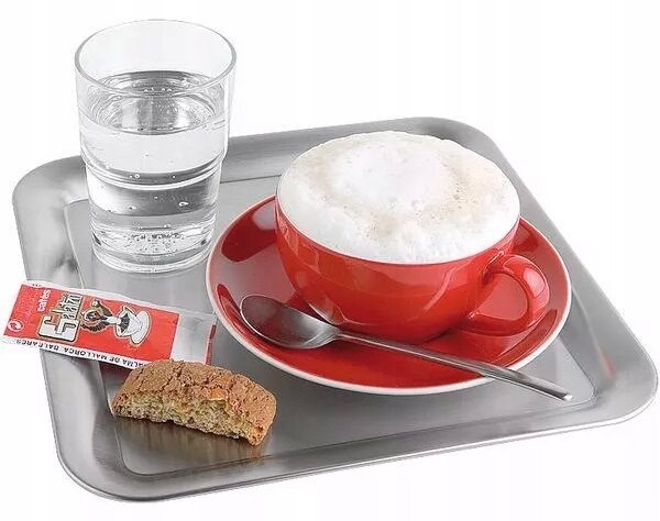 APS Servírovací tác z nerezové oceli Kaffeehaus 23x23 cm
