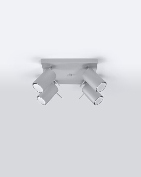 Sollux Stropní/nástěnné svítidlo RING 4 ø 8 cm, čtvercové Barva: Chrom