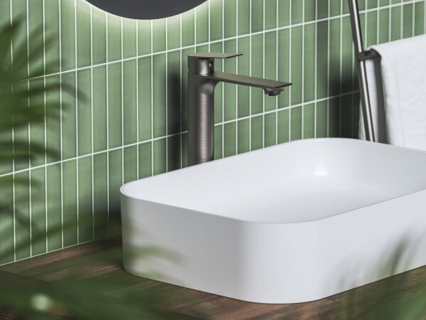 Ravak X070653 - Umyvadlová baterie PLAN 30 cm kartáčovaný grafit