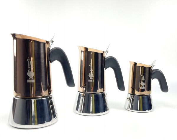 Konvička na kávu Bialetti nerezová ocel oranžová 170 ml