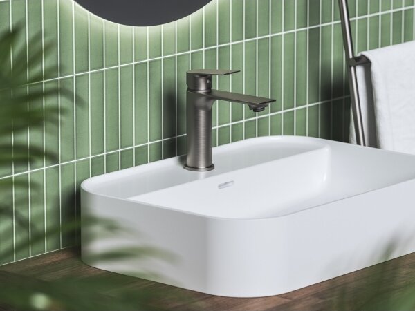 Ravak X070652 - Umyvadlová baterie PLAN 16,8 cm kartáčovaný grafit