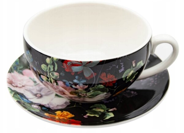 Sada hrnků s konvicí Bella Fiore porcelán 0,45 l