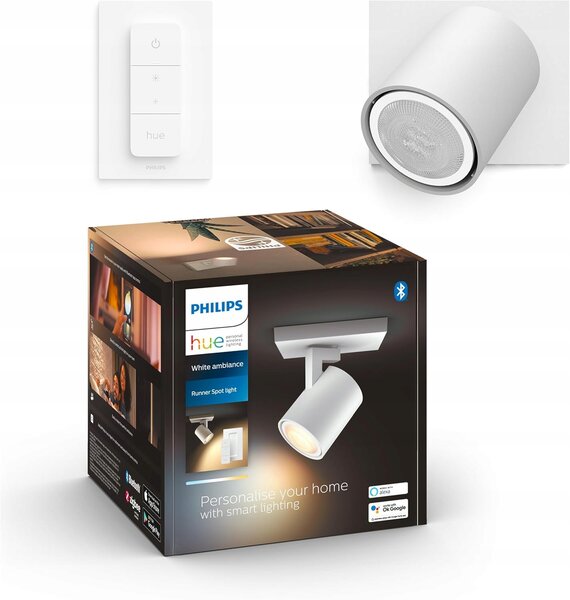Bodové svítidlo Nástěnné LED Bílé 4.2W CCT PHILIPS HUE + Stmívač
