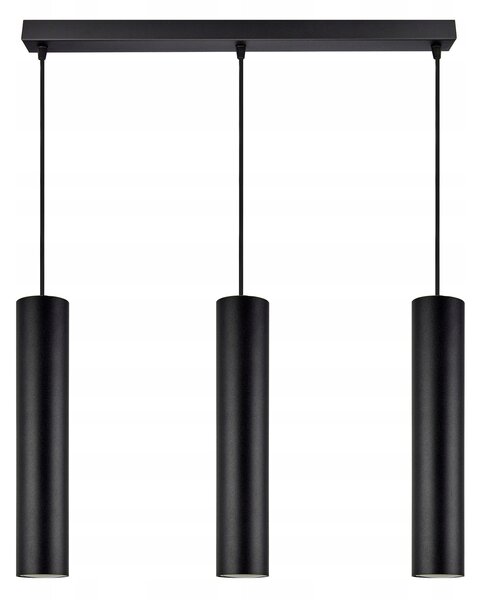 Závěsné svítidlo Luxolar černé kovové 3-bodové GU10 moderní