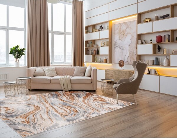 Koberec STONE 80x140 cm béžová/šedá