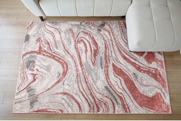 Koberec STONE 80x140 cm růžová/šedá