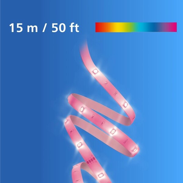 Philips -LED RGB Stmívatelný pásek SMART STRIP 15m LED/20W/230V 2200-6500K Wi-Fi