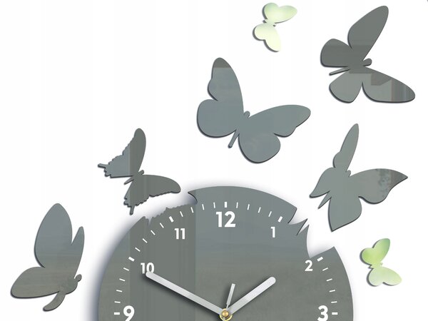 Nástěnné hodiny ModernClock šedé 45 cm