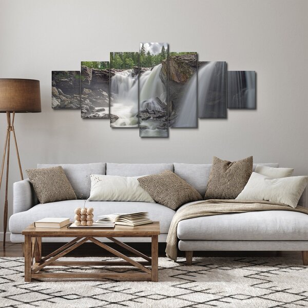 Obraz vodopádů (210x100 cm)