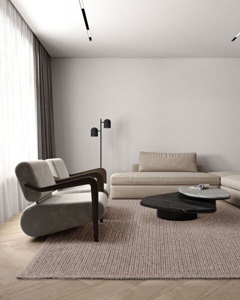Přírodní koberec FIR WOOL 70x140 cm 2600 g/m2 béžová