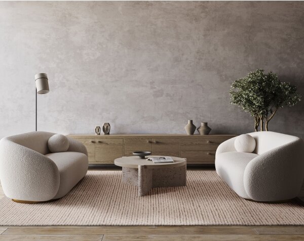 Přírodní koberec FIR WOOL 120x170 cm 2600 g/m2 krémová