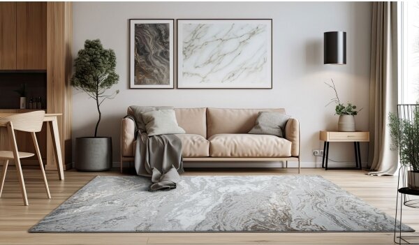 Koberec CREATION 200x290 cm 1950g/m2 šedá/hnědá/mramorový vzor