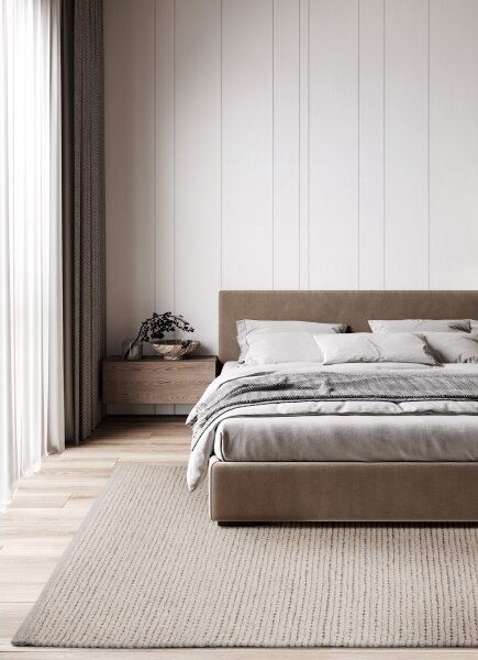 Přírodní koberec FIR WOOL 120x170 cm 2600 g/m2 krémová