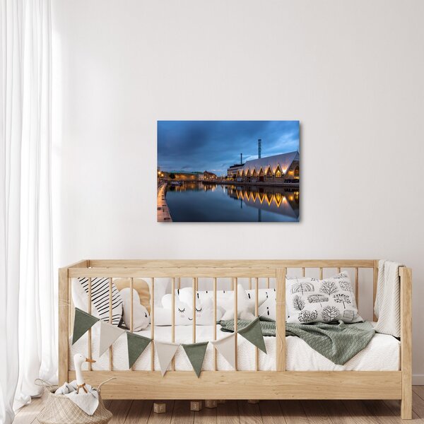 Obraz vodního kanálu - Göteborg (70x50 cm)