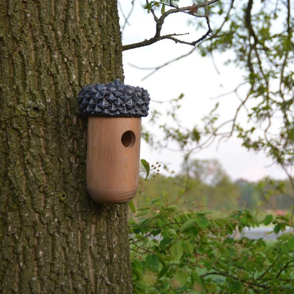 Ptačí budka Wooden, 25,5x14 cm, dřevo, hnědá