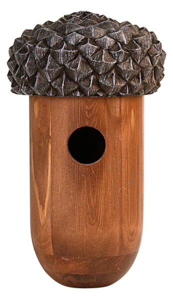 Ptačí budka Wooden, 25,5x14 cm, dřevo, hnědá