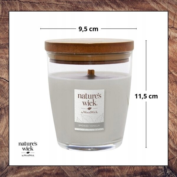Parafínová vonná svíčka SMOKED VANILLA Woodwick 1 ks