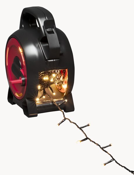Exteriérový světelný LED řetěz's navíjecí cívkou Bambi