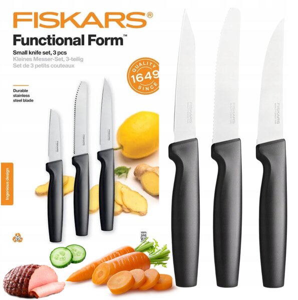 Sada nožů v pouzdře Fiskars FunctionalForm 3 ks