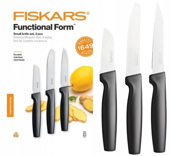 Sada nožů v pouzdře Fiskars FunctionalForm 3 ks