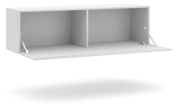 Vivaldi Závěsný TV stolek Vivien 140 cm bílý lesk
