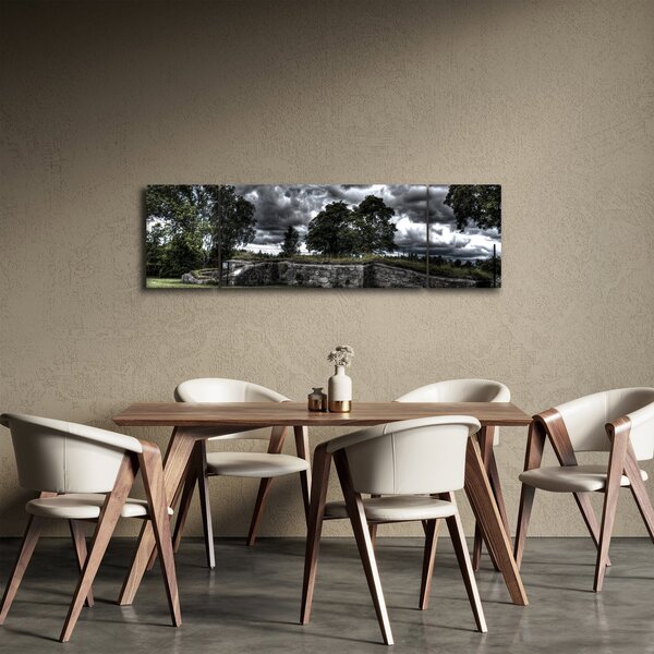 Obraz zatažené oblohy (170x50 cm)