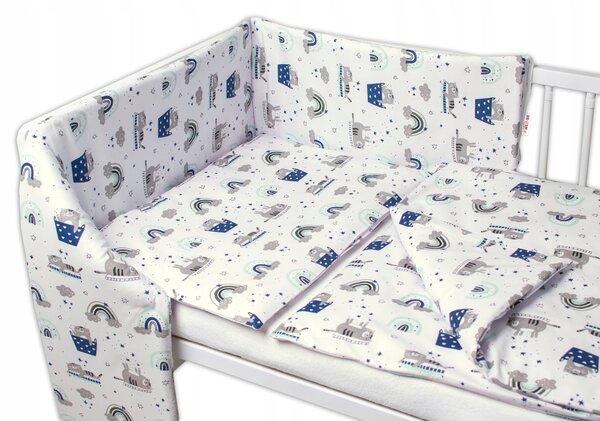 Sada povlečení Baby Nellys 100 x 135 cm bílá