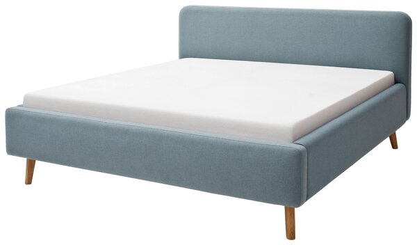 ČALOUNĚNÁ POSTEL, 160/200 cm, světle modrá Livetastic - Online Only postele, Online Only