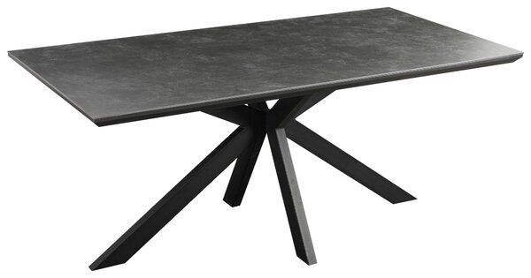 JÍDELNÍ STŮL, černá, tmavě šedá, 180/90/76 cm MID.YOU - Jídelní stoly, Online Only